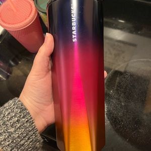 Starbucks Venti Stainless Steel Purple and Pink and yellow